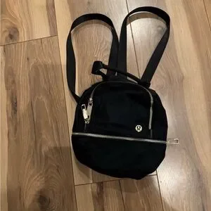 lululemon athletica | Bags | Lululemon Black Mini Backpack 